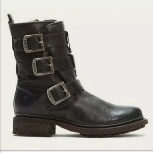 ISO — Frye Valerie Shearling Lined Strappy Boots